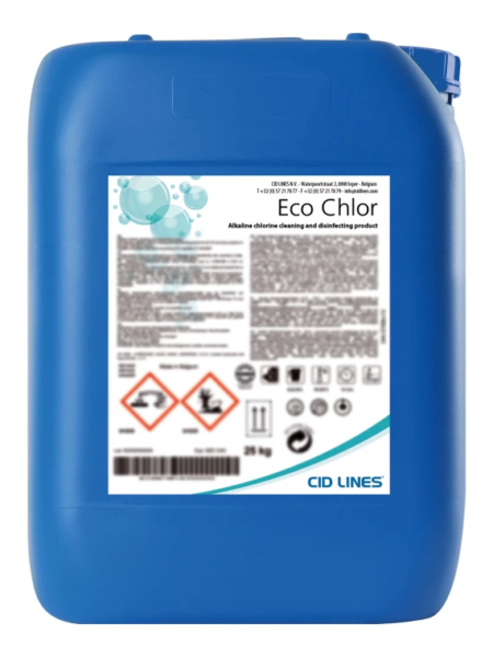 Eco Chlor desinfecterende Krattenwasmiddel 25KG Cid Lines